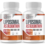Liposomal Astaxanthin Supplement 24MG, Maximum Absorption, Antioxidant Stronger Than VIT C, Non-GMO & Gluten Free - 120 Softgels(4 Months Supply)