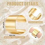 Liliaafar Gold 10 Pcs Corsage Wristlet Bracelet Bands for Women Cuff Bangle Bracelet Wrist Corsage DIY Wedding Wristband Wide Open Adjustable Accessory for Wedding Bridal Party Prom (Cuff)