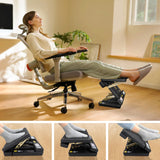 Arejonner Foldable Foot Rest, 12 Modes Adjustable Ergonomic Foot Rest for Office, Yellow