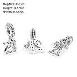 PANDORA 21st Celebration Dangle Charm - Compatible Moments - Sterling Silver with Clear Cubic Zirconia - Gift for Her - Jewelry for Women with Gift Box