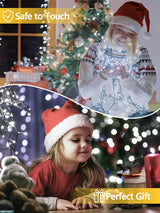 2 Pack 200 LED Solar String Lights for Outside, Solar Christmas Lights Outdoor with 8 Lighting Modes, Waterproof Green Wire Solar Powered Tree Light for Xmas Party Yard Garden Decorations (Cool White)