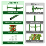 ZeeDix 65 Inch 4 Pack Heavy Duty Tall Tomato Cages for Garden