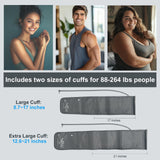 Accurate Digital BP Machine - Automatic Blood Pressure Monitor with XL Cuff (13-21") & M/L Cuff (9-17") for Big/Medium Arms, Large Backlit LCD Display, 360° Adjustable & Portable for Adults