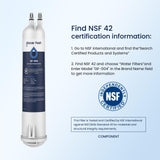 GLACIER FRESH EDR3RXD1 Compatible with 4396841 Refrigerator Water Filter, KAD3RXD1, WHR3RXD1, 4396841, 4396710, Filter 3, 46-9083,46-9030, 9030, 9083 Refrigerator Water Filter, 3 Pack