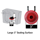 TOTO® Replacement Flapper for Select TOTO 3 Inch Flush Valve Tanks - THU500S