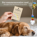 Personalized Pet Memorial Suncatcher - Dog Memorial Gifts for Loss of Dog,Pet Loss Sympathy Gift,Custom Crystal Cat Dog Remembrance Bereavement Gift (Heart Photo)