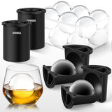 Clear Ice Cube Maker, 2.5" Stainless Large Round Ice Ball Mold for Whiskey