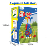 Liberry Toddler Golf Clubs Set Toy for Boys Ages 1 2 3 4 with Mat, Blue