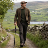 Imported Shillelagh Wooden Irish Walking Stick, Handcrafted 100% Blackthorn Lightweight Wood Cane, Handles All Unique, Black High Gloss Lacquered, Made in Ireland 36"