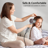 Guowo Hair Dryer, 160000 RPM Professional High Speed Ionic Blow Dryer for Fast Drying, 5 Temps/3 Speeds Lightweight Hairdryer with Magnetic Diffuser for Curly Hair for Home Travel Salon, Silver