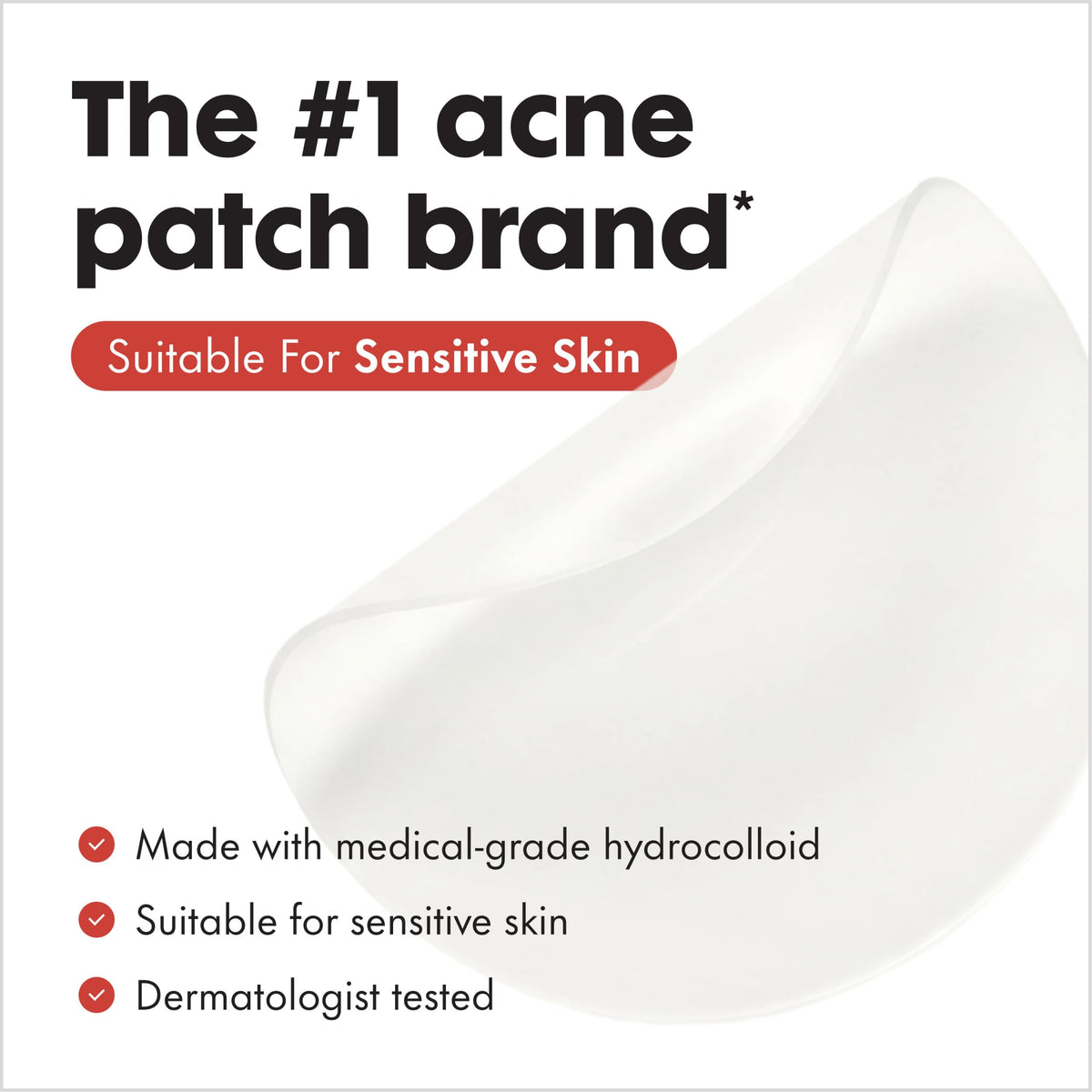 Hero Cosmetics Mighty Patch Original Nighttime Acne Pimple Patches, 75 Ct