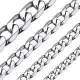 ChainsHouse Stainless Steel Mens Cuban Link Chain 6mm Hip Hop Jewelry 20"