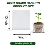 Ryxrhswzp Gopher Baskets 1 Gallon 20 Pcs Root Guard Gopher Proof Wire Mesh Basket 10x9 in Stainless Steel Basket Fruit Protection Bag for Plants Root Barrier