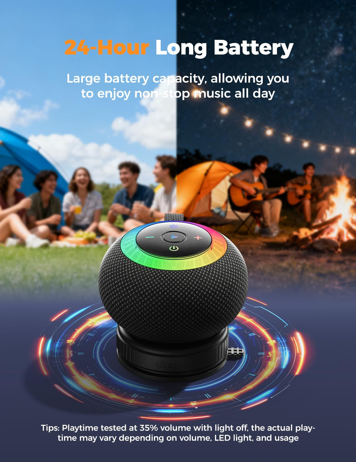 Stocking Stuffers for Men Teens Boys : Birthday Christmas White Elephant Gifts for Adults Women Girl Trendy Stuff, Shower Speaker Bluetooth Waterproof IPX7 Loud with Suction Cup, Cool Gadgets-Black