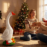 vchin Large Porch Goose Statue, 23 inch Large Porch Goose Statue, Suitable for Porch, Balcony, Courtyard, Garden, Lawn Decor Unique Housewarming Gift
