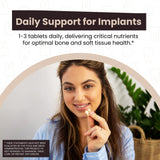 Bone-Tite Osseointegration Support Supplement I Key Vitamins, Minerals, and Nutrients to Promote Dental Implant Support | 90 Tablets | Pack of 1