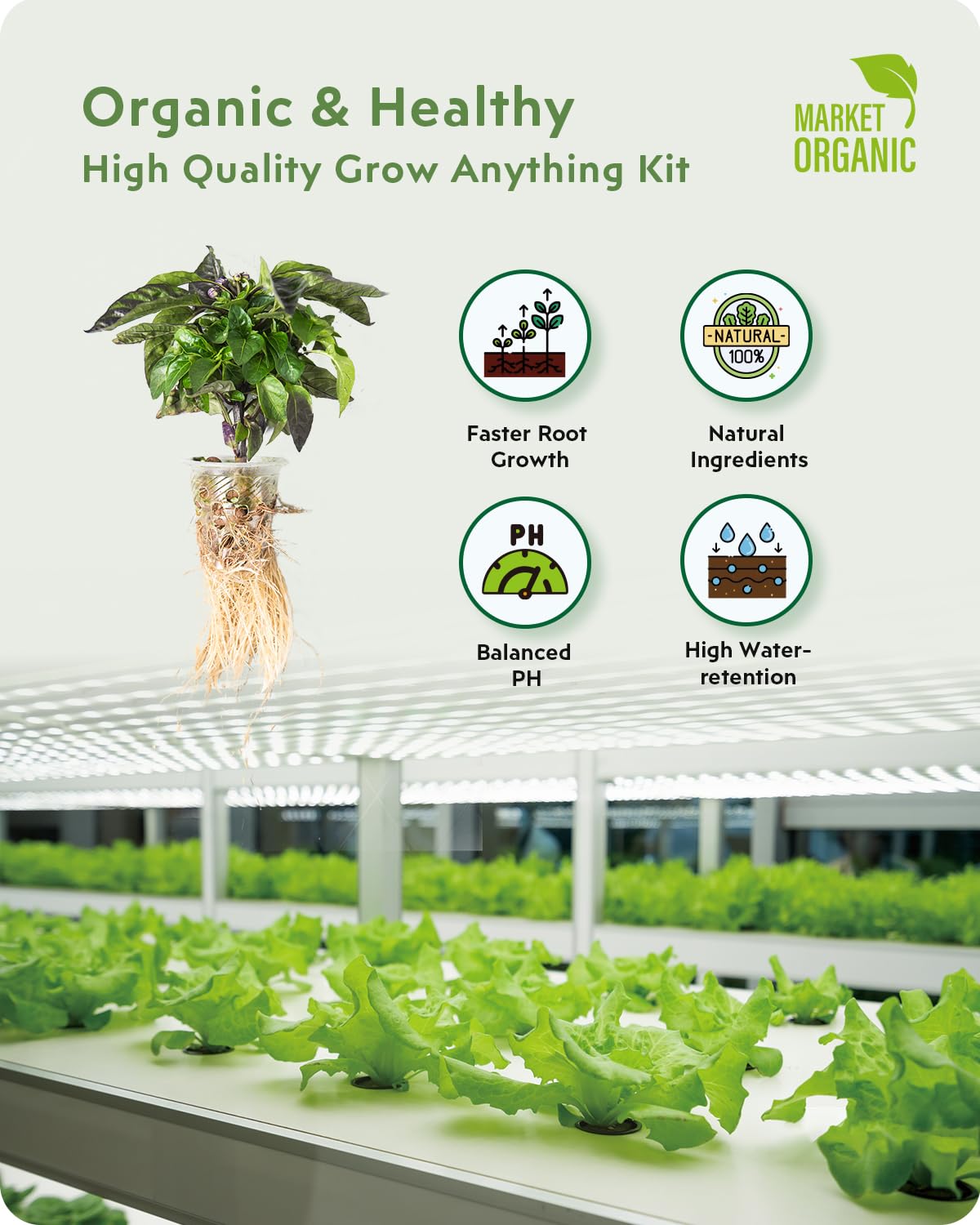 URUQ 188pcs Hydroponic Pods Kit Compatible with AeroGarden & Most Brands