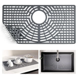 Snuggery Silicone Sink Protector for Kitchen Sink 28" x 15" – Flexible Sink Mat, Heat Resistant Grid, Non-Slip Rack, Easy to Clean Dishwasher Safe – Fits Farmhouse, Single & Double Bowl Sinks