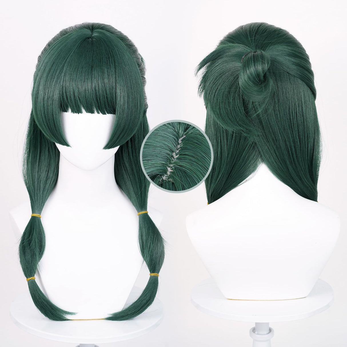 Probeauty Maomao Cosplay Wig, Long Dark Green Wigs for Women Halloween Christmas Anime Costume Party
