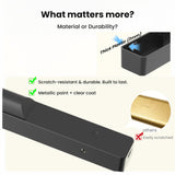 Craftersmark Dimmable Cordless Picture Light for Wall 16in, 5000mAh Rechargeable Battery Wall Sconce Art Light, CRI 95+ 350LM Wall Light for Gallery Artwork, Paintings, Photo,Portraits - Black