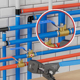 4 Pack EFIELD 1/2 Inch Pex Brass Full Port Shut-off Ball Valve for Hot and Cold Water,Potable Water, Pex Barb Crimp Connection,(VALVE002)