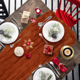 6 Pack Cheesecloth Table Runner 10Ft Christmas Gauze Boho Table Runners for Wedding Decor Bridal Shower Decorations(35" x 120")