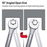 24-Piece All-Purpose Master Combination Wrench Set with Roll-up Pouch | SAE 1/4” to 1”, Metric 8mm to 24mm | Perfect for General Household, Garage, Auto Repairs, Car, Truck, Boat, and Travel Emergency