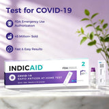 INDICAID COVID-19 Antigen Rapid Test, FDA EUA-Authorized OTC, HSA/FSA