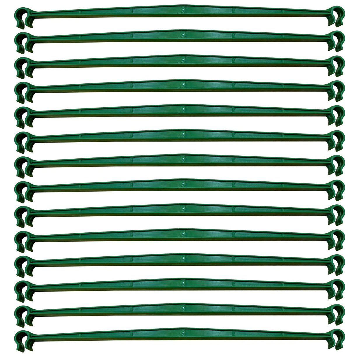 100Pcs Plant Stake Arms for Tomato Cage,11.8" Garden Stake Connectors with 2 Adjustable Buckles,Expandable Trellis Connectors Attach 11mm Diameter Plant Stakes for Climbing Plants Vegetables