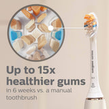 Philips Sonicare Premium All-in-One (A3) Replacement Toothbrush Heads, Gum Care, Plaque Removal, Whitening, One Year Supply, 4 Brush Heads, White, HX9094/65