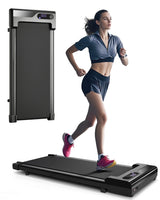 Vhorilix Walking Pad Treadmill for Home - Under Desk Treadmills Portable Mini Compact Walk Pads for Small Spaces Office Indoor Apartment Floor Flat Running Machine with Remote Quiet Lightweight