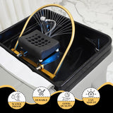 YTQHERQR Water Circulation Hair Head Spa Equipment with Pillow, Water Circulation Frame Rack with 39.37" 304 Stainless Steel Water Hose, Shampoo Bed Accessories, for Hair Salon Massage Shower