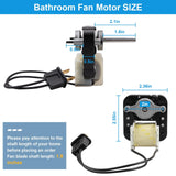 Siasky Universal Bathroom Vent Exhaust Fan Motor Replacement Motors Kit, Fit for Nu-Tone Br-oan Exhaust Vent Fan Motor 120V 50CFM, with Blower Wheel