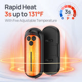 DeeKom Rechargeable Hand Warmers 2 Pack, 6000mAh Electric Hand Warmer Rechargeable, 2 in 1 Portable Hand Warmers with AI Smart Chips, Outdoor, Hunting, Camping for Family for Christmas