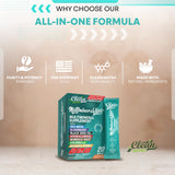 Sea Moss Powder Elderberry Ashwagandha Chlorella Manuka Honey VitaminD3 Vitamin C Zinc Spirulina Iodine Greens Detox Immune Support Sugar Free Hydration Powder Drink Mix – 20 Sticks