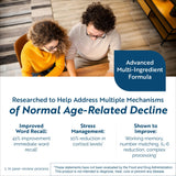 Researched Nutritionals Brain Supplements for Memory & Focus Support - BDNF Essentials - Bacopa Monnieri, Organic Lion's Mane & Herbal Supplements to Promote Healthy Cortisol Levels (120 Capsules)