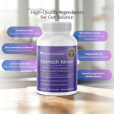 GastroDefense Stomach Armor - Shelf Stable Pre and Probiotic - Liposomal Colostrum-LD Enhanced. Beneficial Stains Colonize and Promote Gut Health, Designed for Adult Women and Men