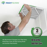TRIGHTFILTERS 12x24x1 Air Filter 4 Pack, MERV 8 Pleated Dust Defense Air Filters Replacement Air Conditioner HVAC AC Furnace Filter, Durable and Lightweight