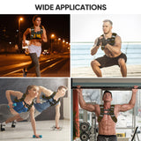 APEXUP Weighted Vest with 5lbs/10lbs/15lbs/20lbs/25lbs/30lbs Weights and Reflective Stripe, Weight Vest Men Women for Workout, Strength Training, Running (Khaki, 15lbs)