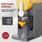 Slushie Machine: No Ice Needed All-in-One Slushy Maker for Home, Real-Time Temp Display, Auto-Clean, 6 Preset | Frozen Margaritas, Cocktails, Frappés, Ice Cream, Smoothies, Milkshakes,Summer Parties