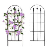 48" H x16 W Trellis,Black Garden Metal Vine Sturdy Trellises for Outdoor Climbing Plants Support Structures B (121cm) 2Pack