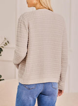 Dokotoo Ladies Knit Winter Cardigans for Women Long Sleeve Open Front Button Down Jackets Christmas Tops for Women 2025,Smoke Gray Medium