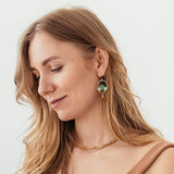 JA.S.JR Vintage Boho Earrings 14K Gold Plated Drop Dangle Earrings for Women