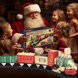 XINGYING Electric Train Set for Kids Ages 4-8, Complete Toy Train with Lights & Sounds, Train Toys with Cars & Tracks for Christmas and All-Year Play
