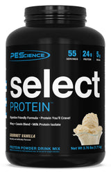 PEScience Select Protein Powder, Whey and Casein Blend, Clean Protein Powder for Women and Men, Low Calorie, Low Carb, Keto Friendly, Gluten Free, Gourmet Vanilla, 55 Servings