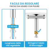 Bächlein Universal Badewannenstöpsel - Abfluss-Stopfen [PVD Gold] - inkl. Ersatzdichtung