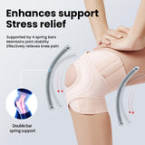 Galvaran Knee Brace for Women & Men, Relief Recovery Meniscus Tear, Arthritis Pain, ACL & MCL, Knee with Side Stabilizers，Adjustable Knee Support (Nude Pink, X-Large)