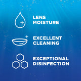 Renu Contact Lens Solution, Advanced Formula, Multi-Purpose Solution with Lens Case, Gently Cleans, Disinfects, Moisturizes & Hydrates Soft Lenses, 16 Fl Oz (Pack of 2) + Travel Size 2 Fl Oz