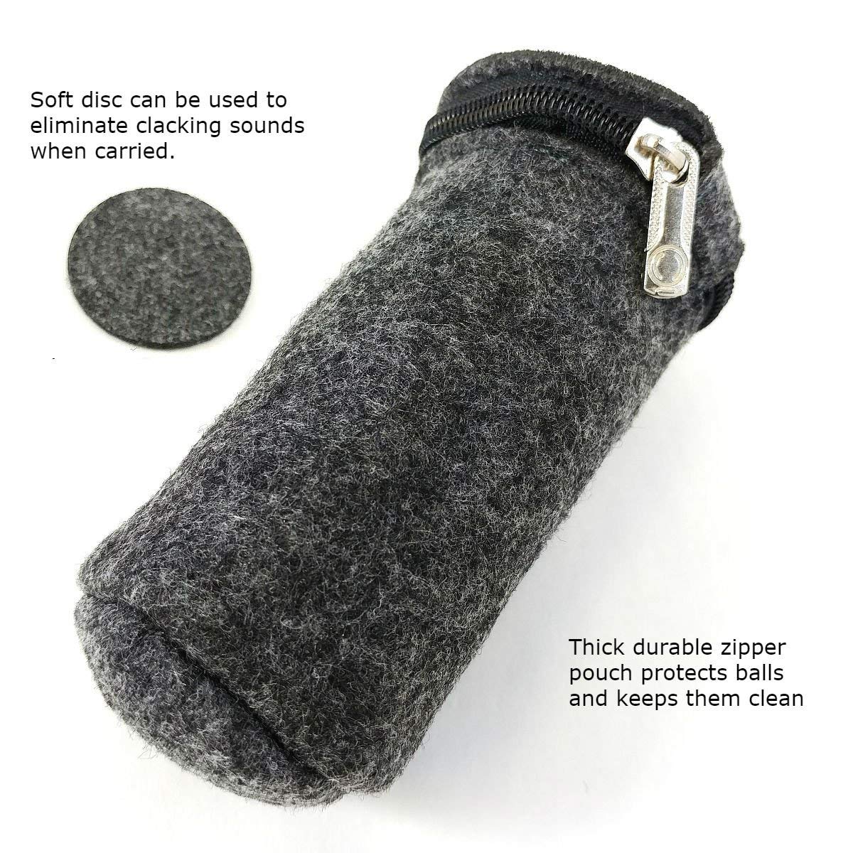 Top Chi 1 lb. 1.5 Inch Solid Stainless Steel Baoding Balls with Carry Pouch. Non-Chiming Chinese Health Balls for Hand Therapy, Exercise, and Stress Relief