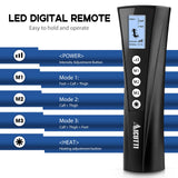 AICUTTI Air Compression Leg Massager with Heat - Circulation Booster for Foot, Calf, Knee & Thigh Pain Relief - Gifts for Women, Men, Dad, & Mom for Mother's Day, Father's Day, Birthdays & Christmas